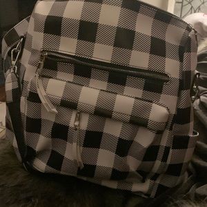 Cute plaid backpack